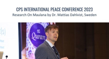 Embedded thumbnail for Research On Maulana by Dr. Mattias Dahlkvist, Sweden | Peace Conference